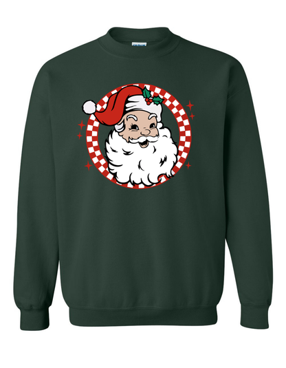 Retro White Santa Sweatshirt