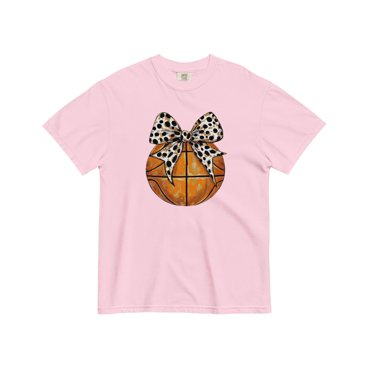 Basketball Bow Graphic Tee (Optional Personalization)