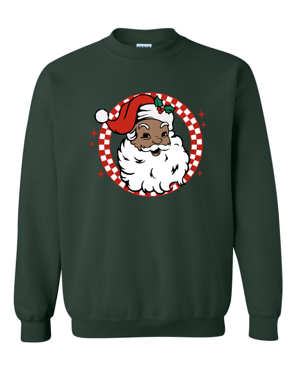 Retro Brown Santa Sweatshirt