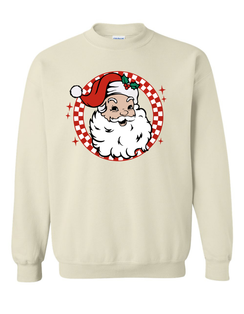 Retro White Santa Sweatshirt