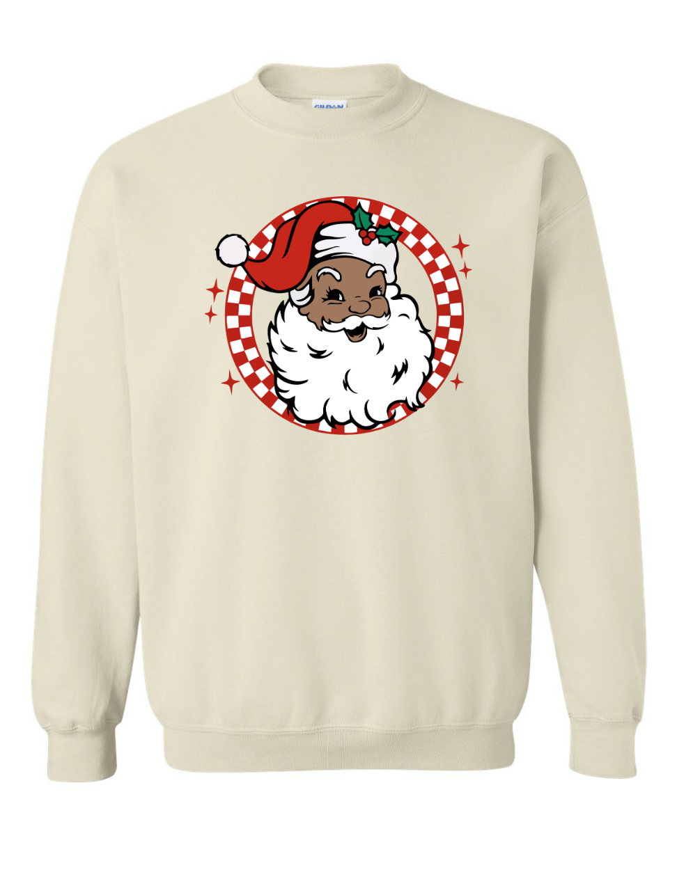 Retro Brown Santa Sweatshirt