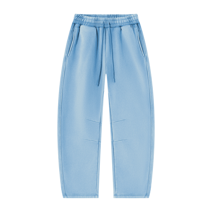 Vintage Wash Barrel-Leg Sweatpants