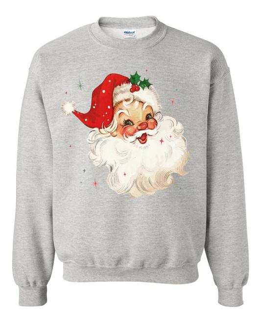 White Vintage Santa Sweatshirt