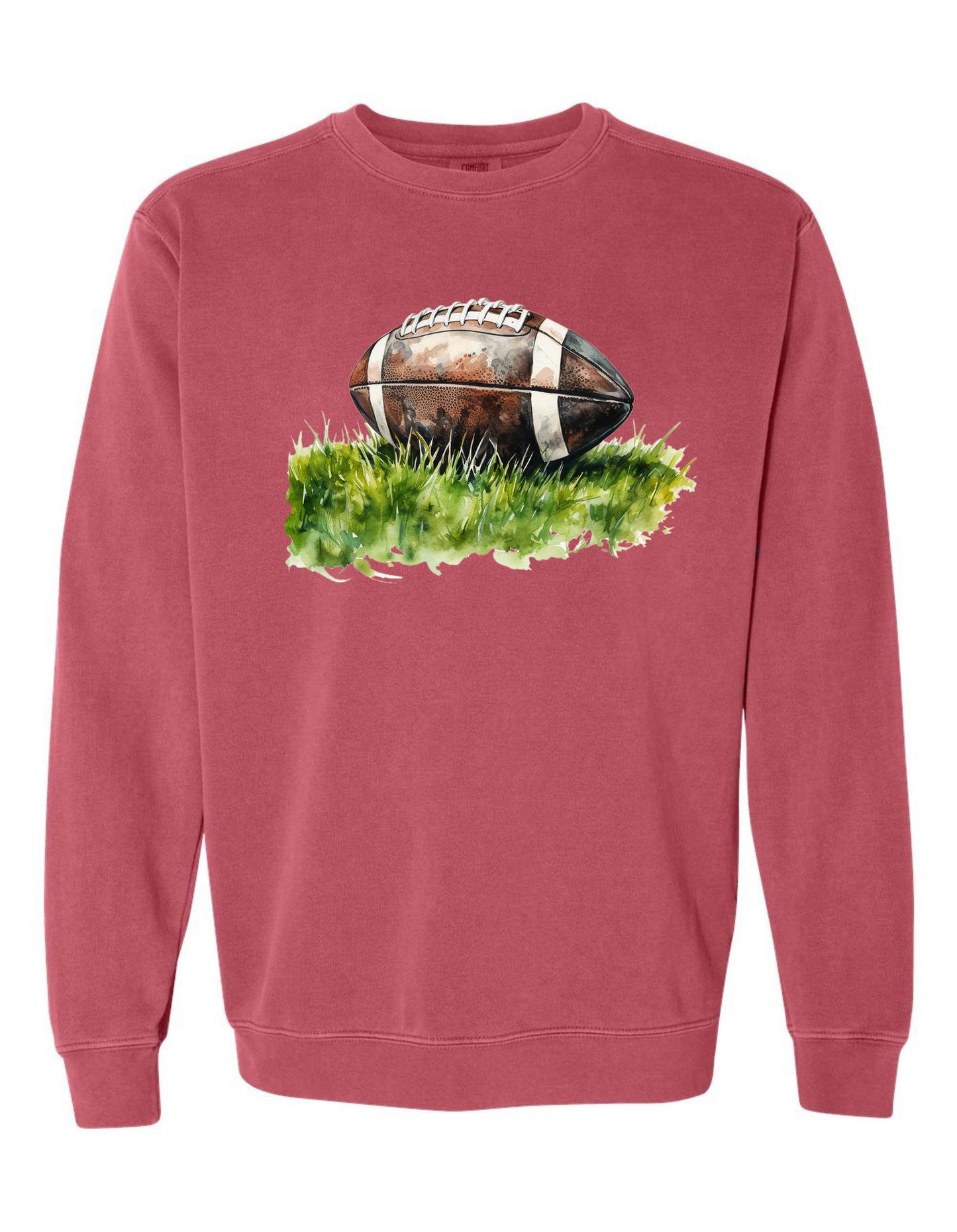 Watercolor Football Sweatshirt