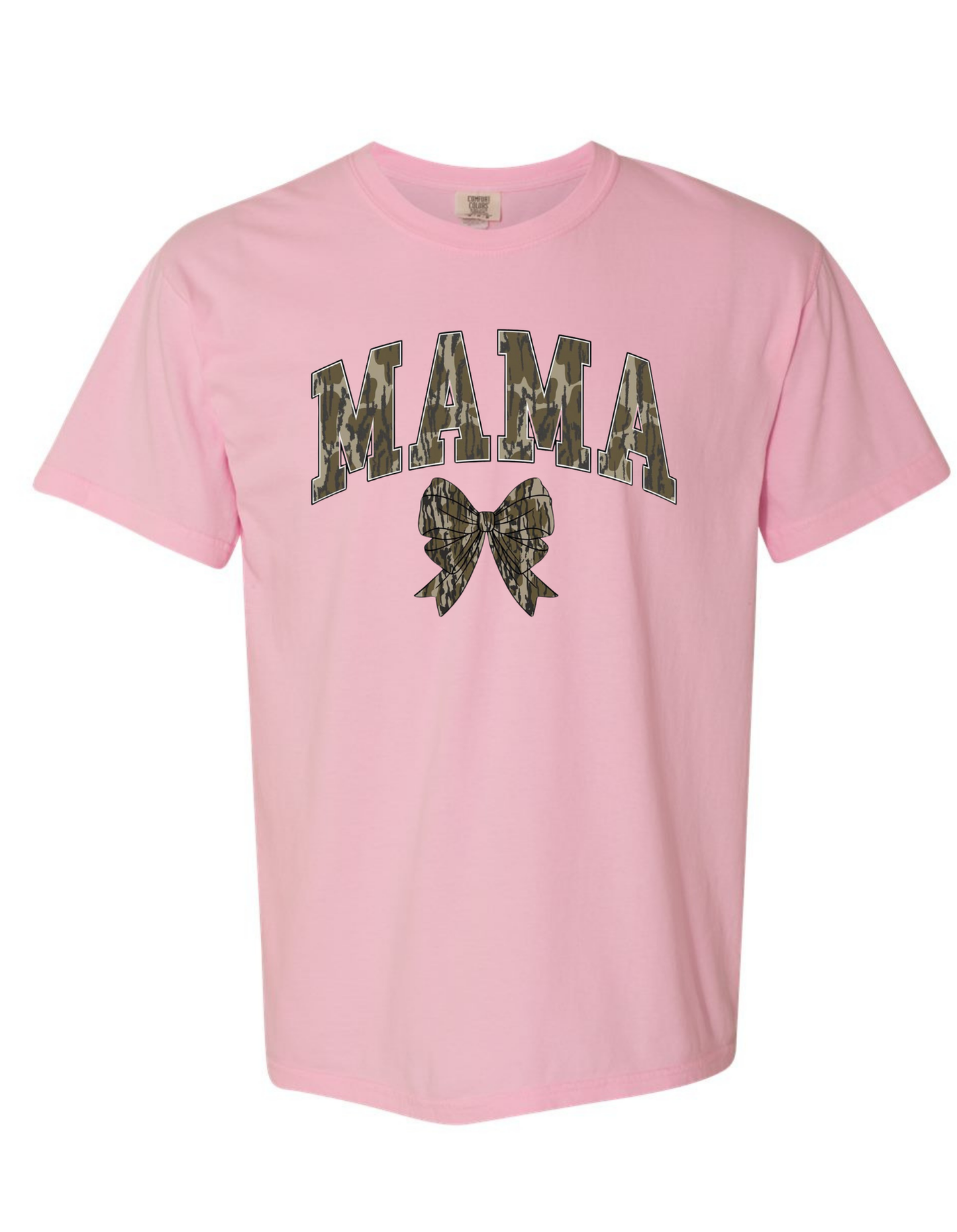 Mama Bottomland Camo Comfort Color Tee (Sweatshirts available)