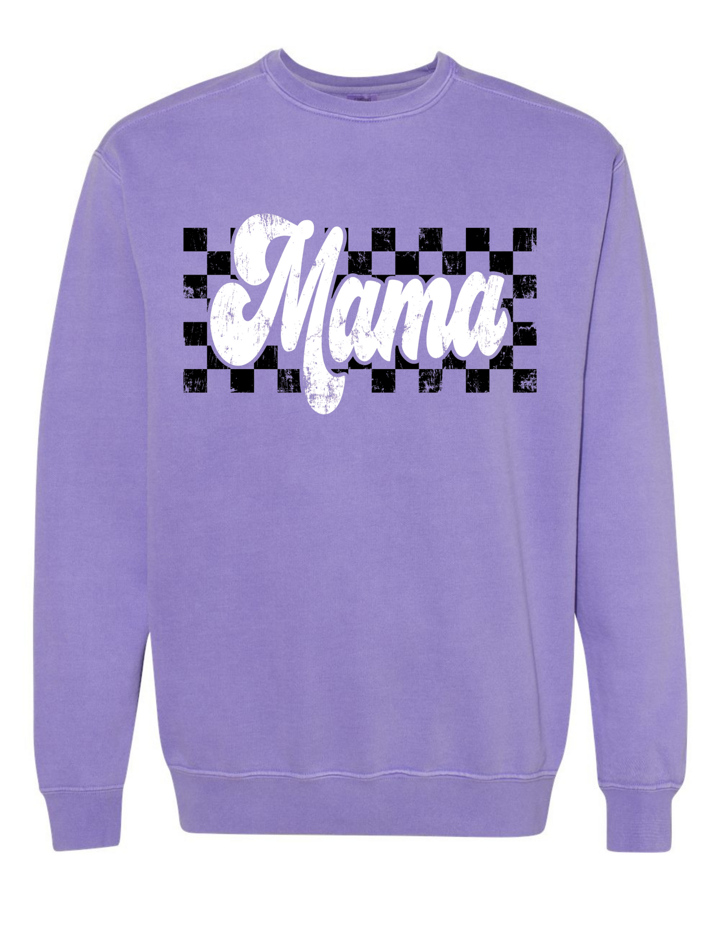 Retro Checkered Mama Sweatshirt