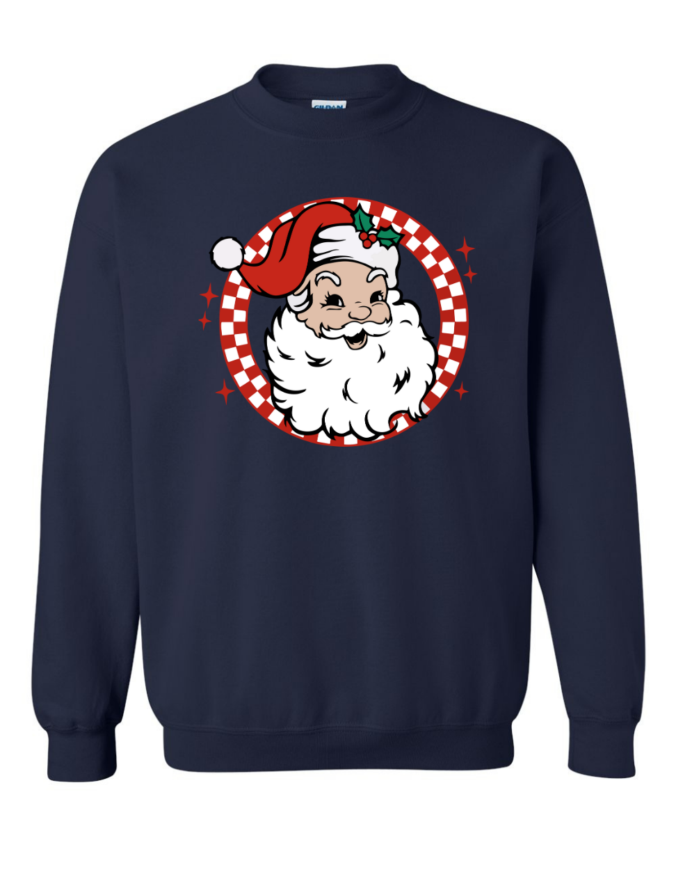 Retro White Santa Sweatshirt