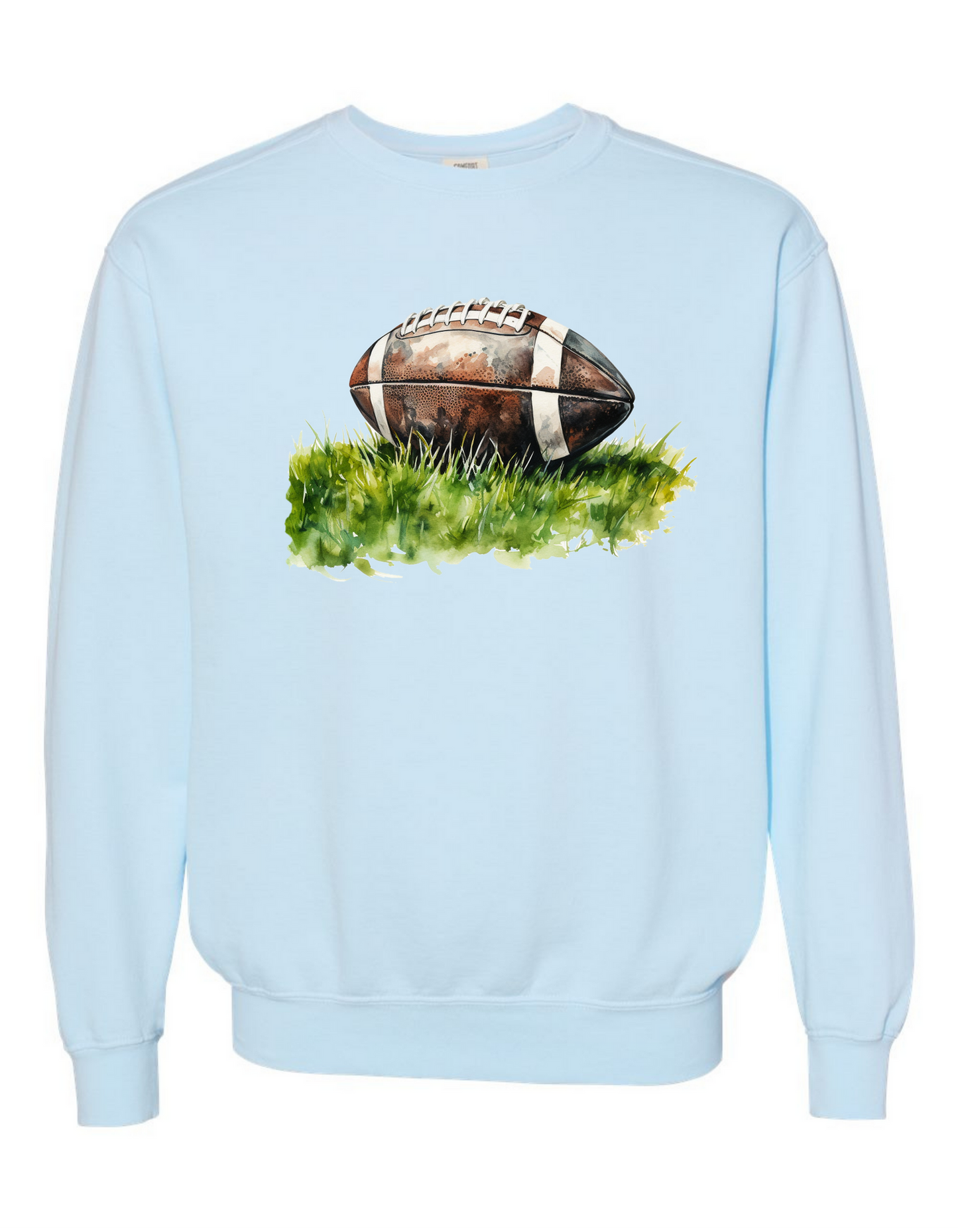 Watercolor Football Sweatshirt