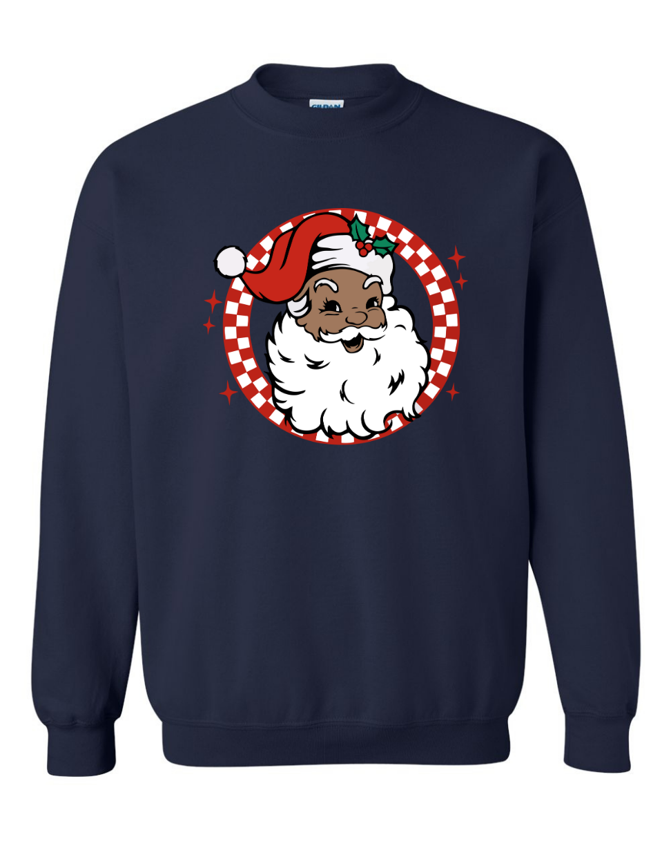 Retro Brown Santa Sweatshirt