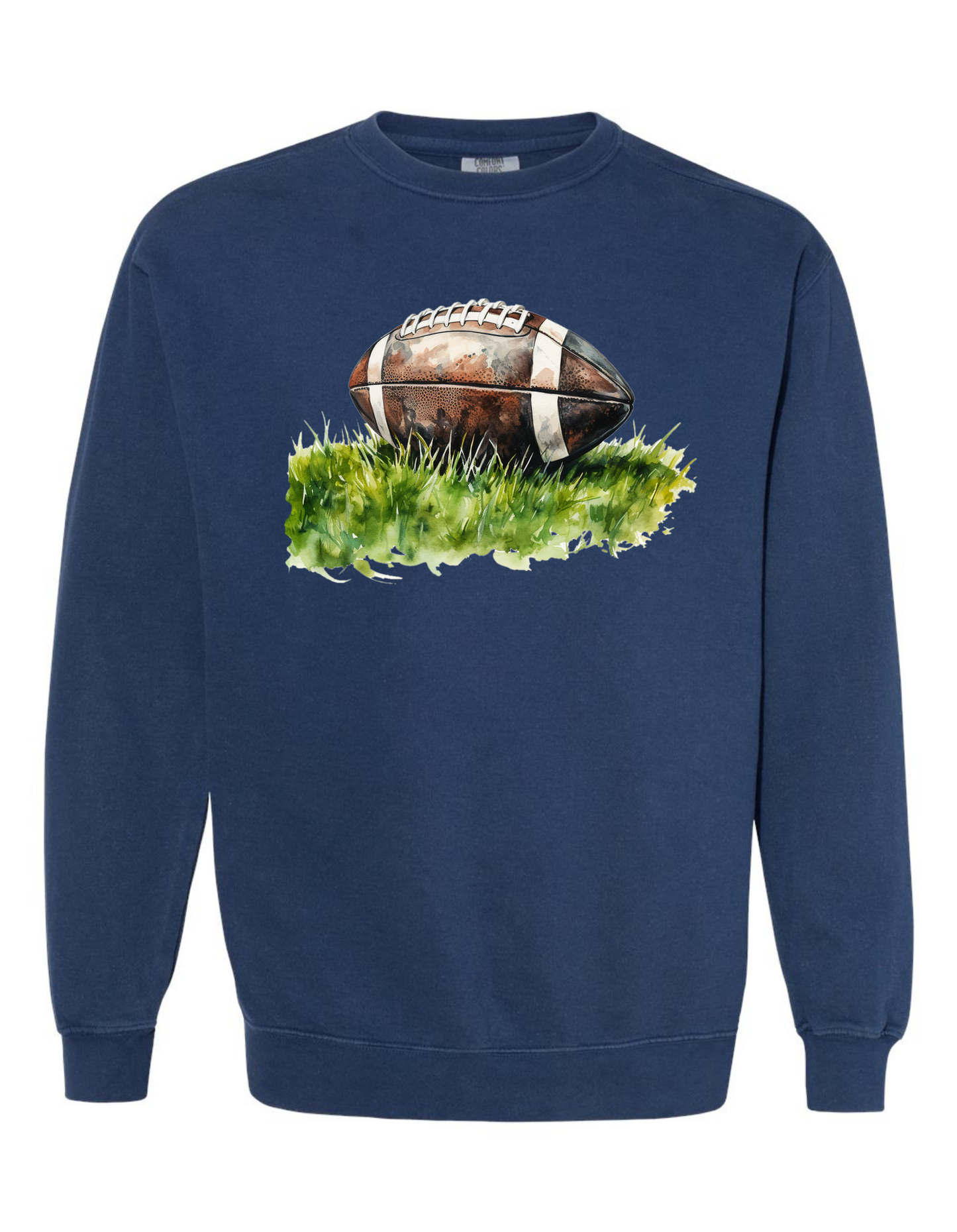 Watercolor Football Sweatshirt