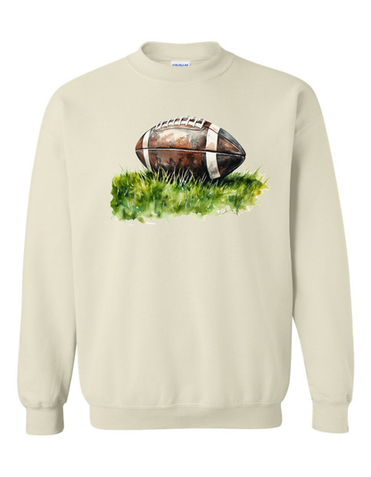 Watercolor Football Sweatshirt