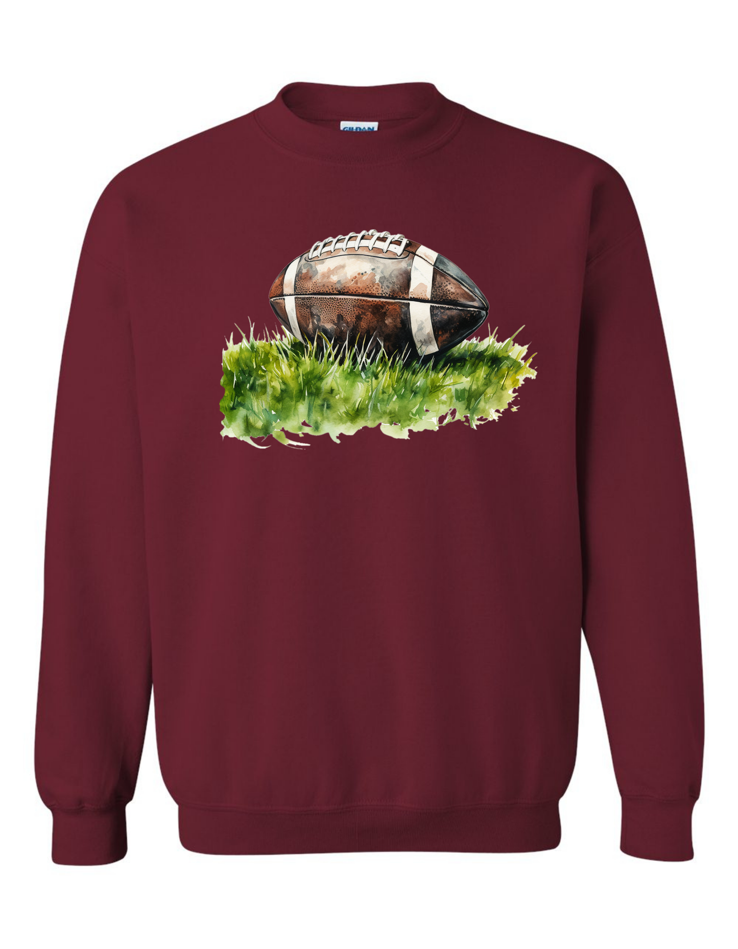 Watercolor Football Sweatshirt