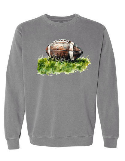 Watercolor Football Sweatshirt