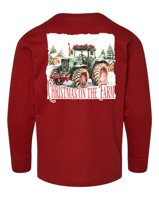 Christmas on the Farm Long Sleeve Specialty Tee