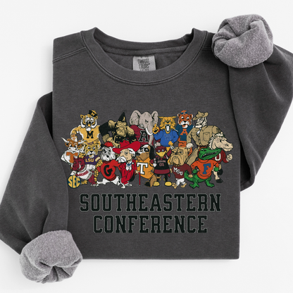 Vintage SEC College Mascots Sweatshirt