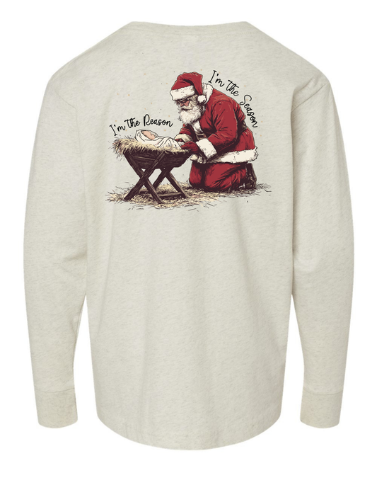 Jesus- The Reason for the Season Long Sleeve Specialty Tee