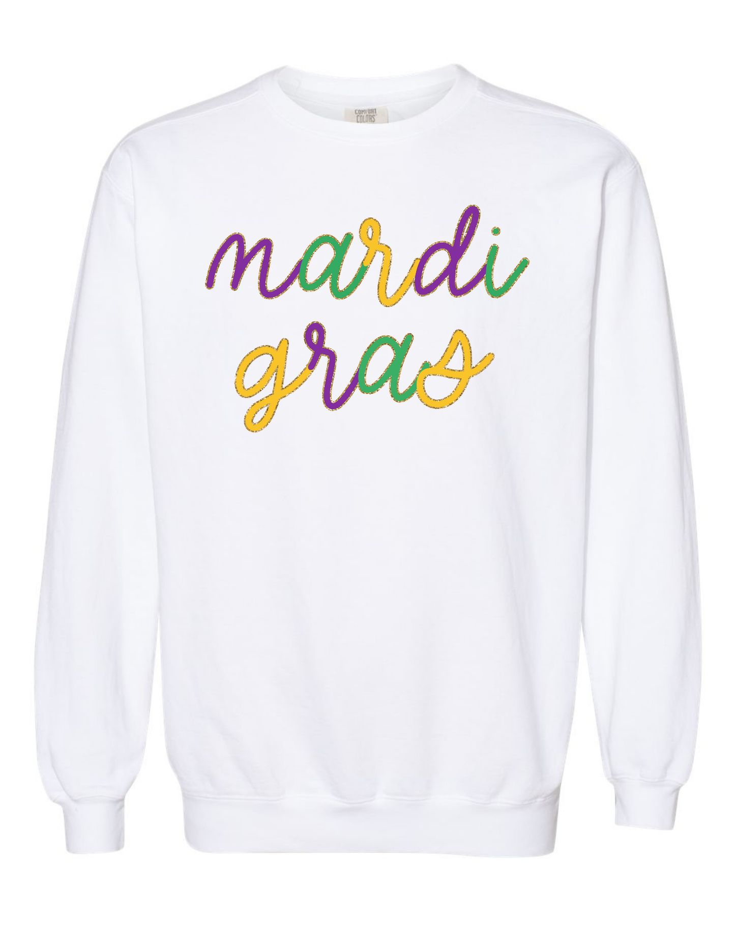 Mardi Gras Comfort Color Sweatshirt