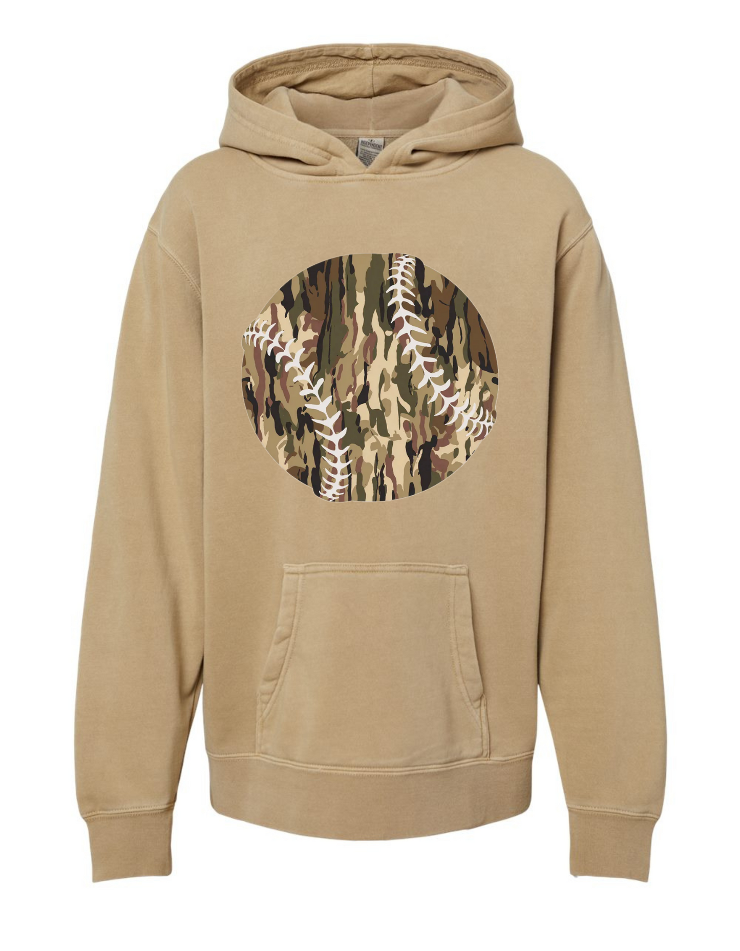 Camo Baseball Hooded Sweatshirt