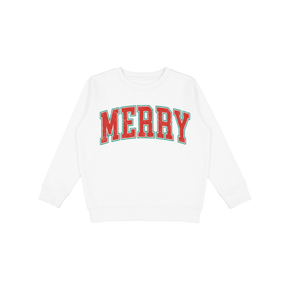Merry Varsity Letter Graphic Sweatshirt