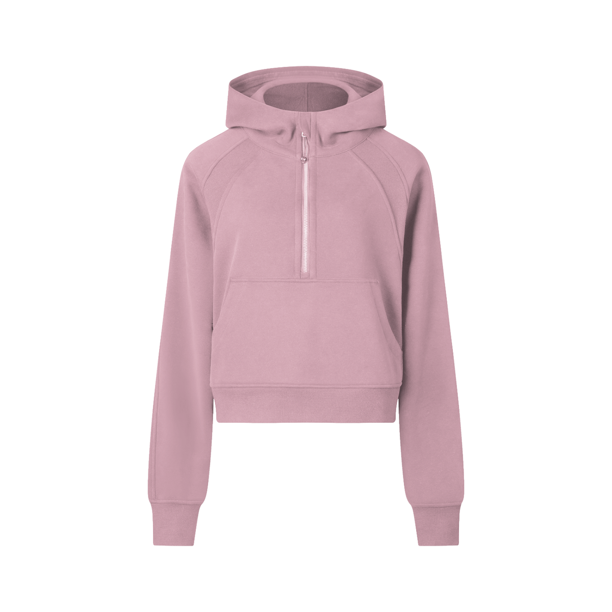 Studio Cropped Half-Zip Hoodie