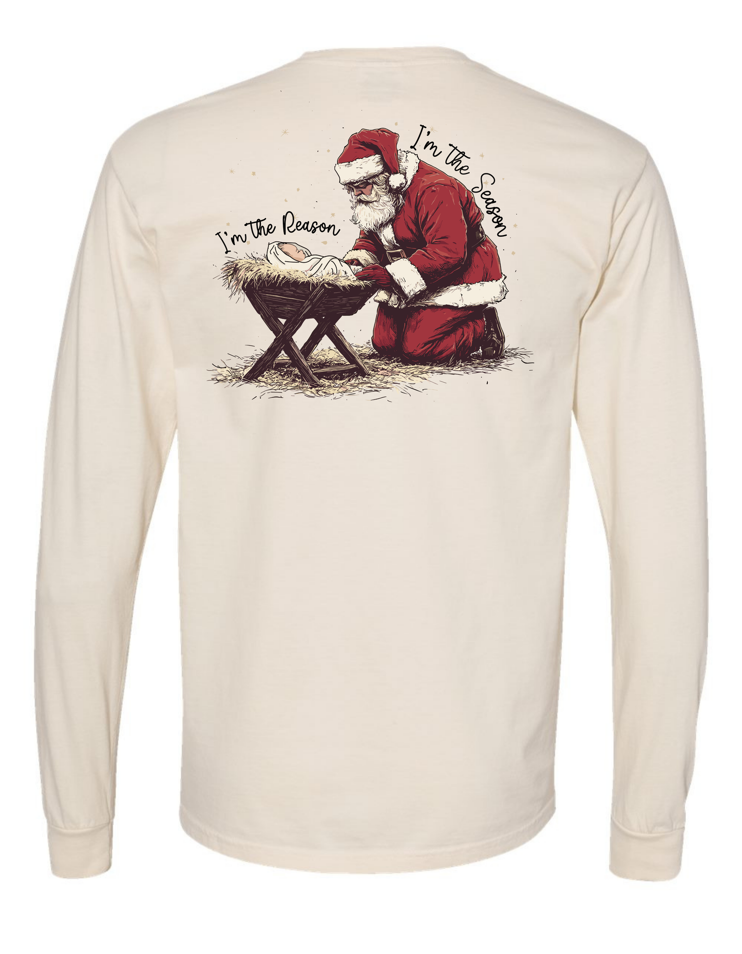 Jesus- The Reason for the Season Long Sleeve Comfort Color Tee