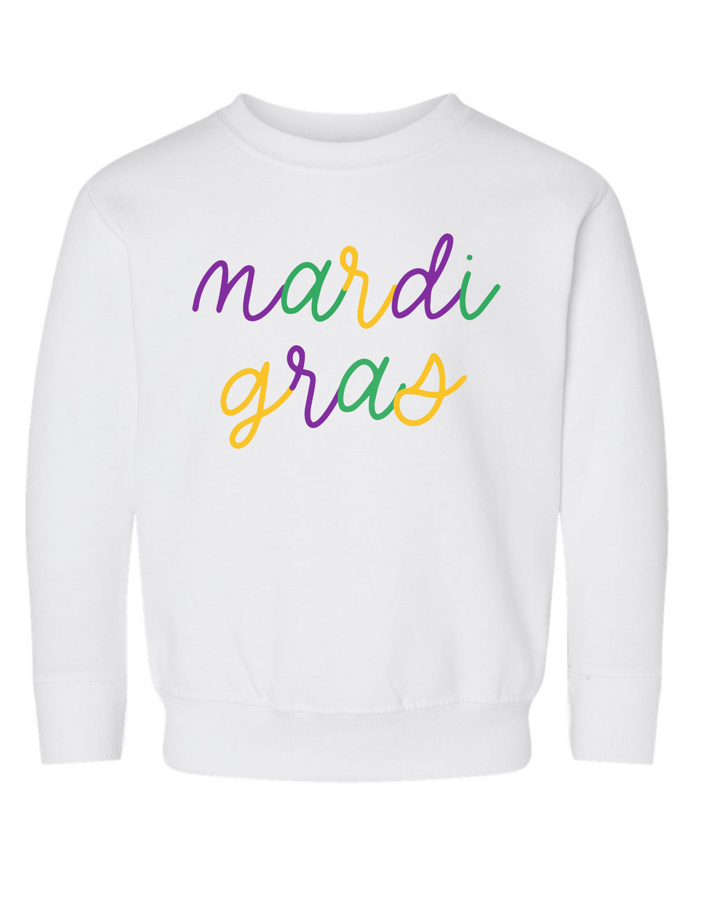 Mardi Gras Comfort Color Sweatshirt