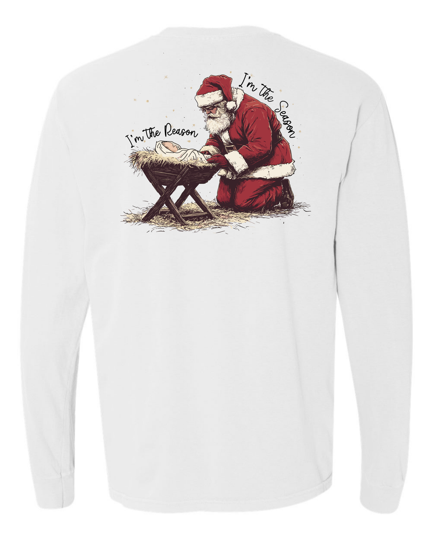 Jesus- The Reason for the Season Long Sleeve Comfort Color Tee