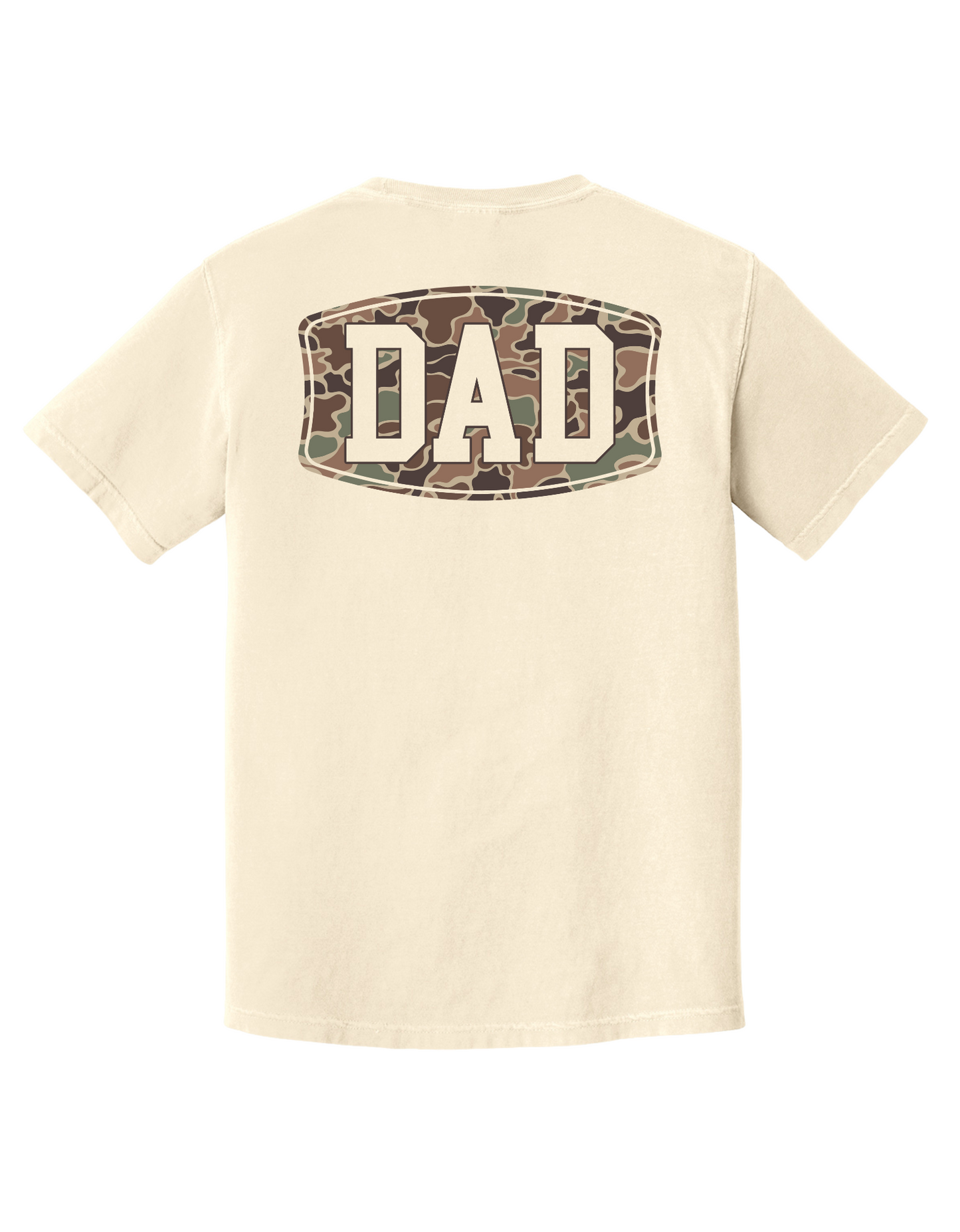 Camo Dad Comfort Color Pocket Tee