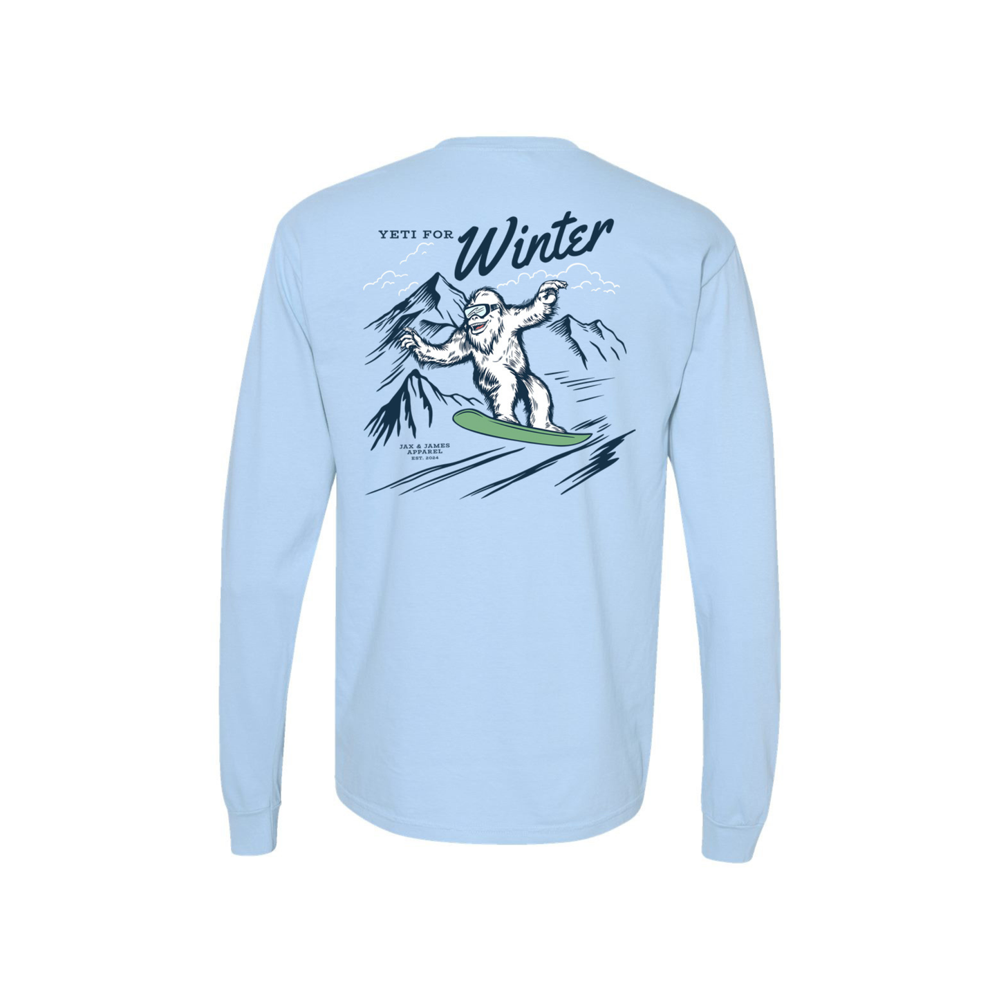 Yeti For Winter Long Sleeve Graphic Tee