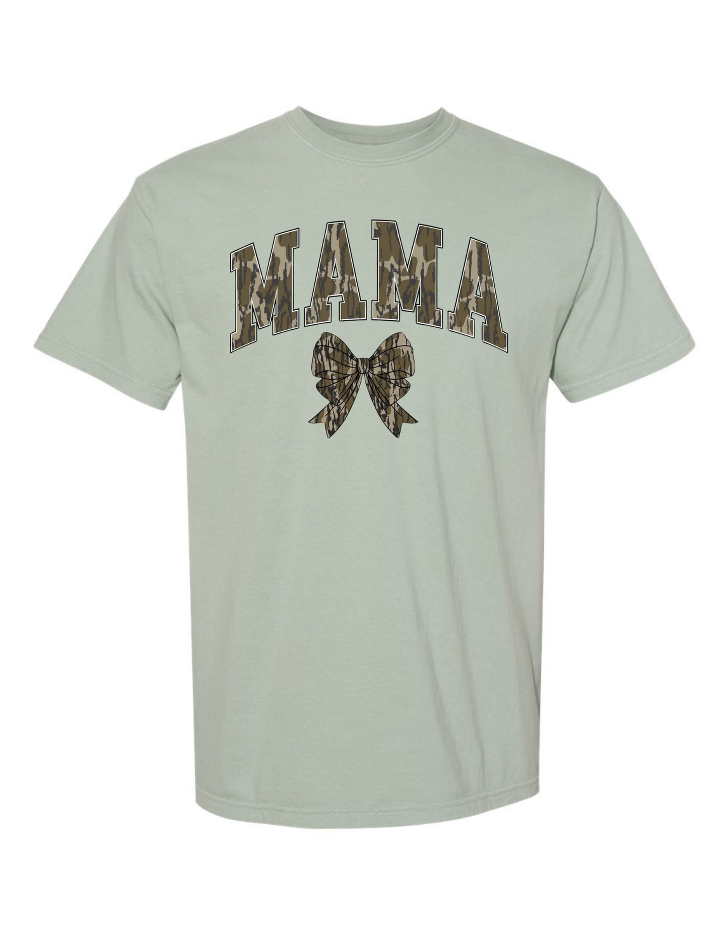 Mama Bottomland Camo Comfort Color Tee (Sweatshirts available)