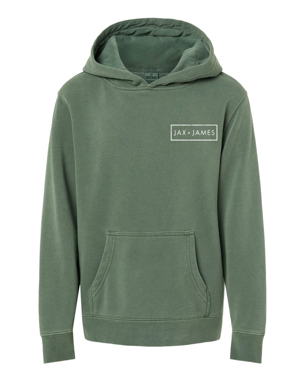 Custom Adult Midweight Pigment-Dyed Hooded Sweatshirt