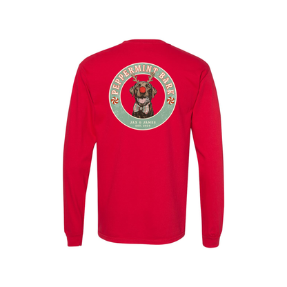 Peppermint Bark Christmas Long Sleeve Graphic Tee