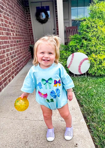 Princess Bows Bubble Romper
