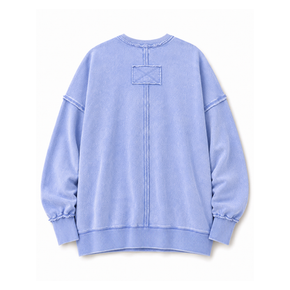 Acid Wash French Terry Pocket Sweatshirt