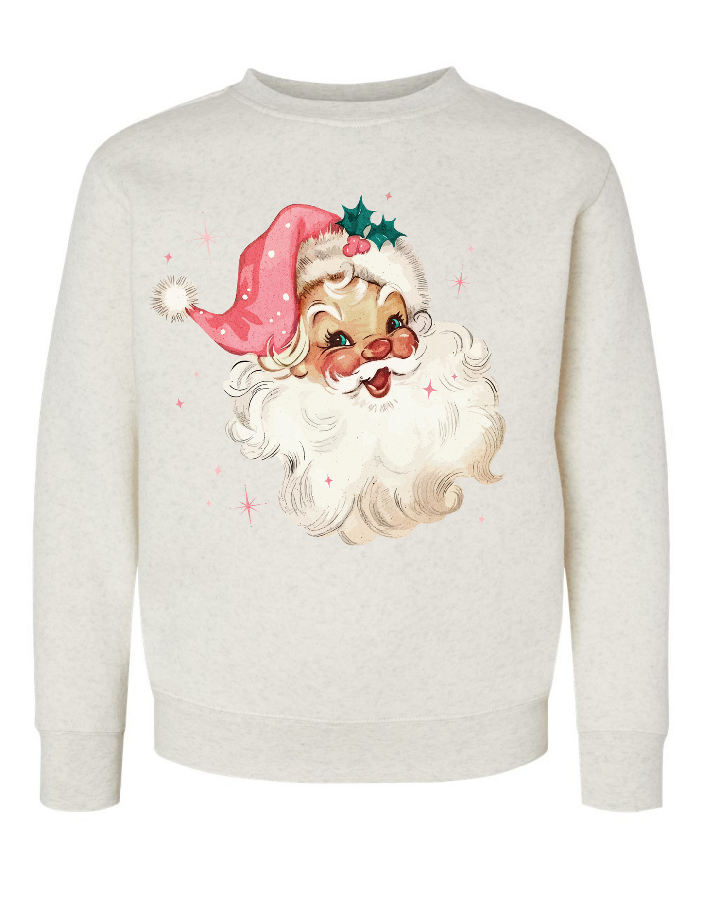 White Vintage Santa Sweatshirt