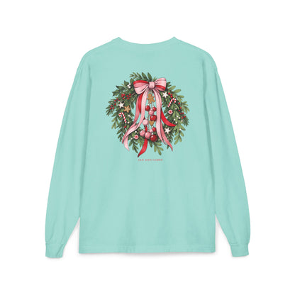 Christmas Wreath Long Sleeve Tee