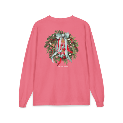 Christmas Wreath Long Sleeve Tee