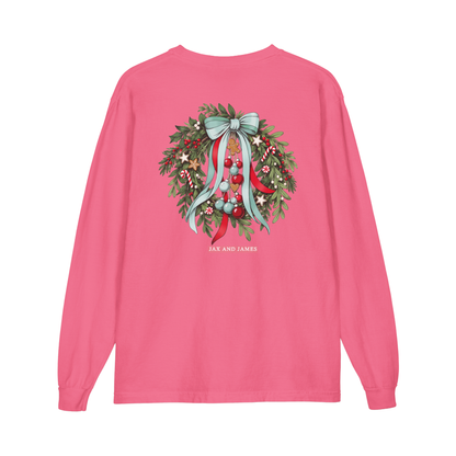 Christmas Wreath Long Sleeve Tee