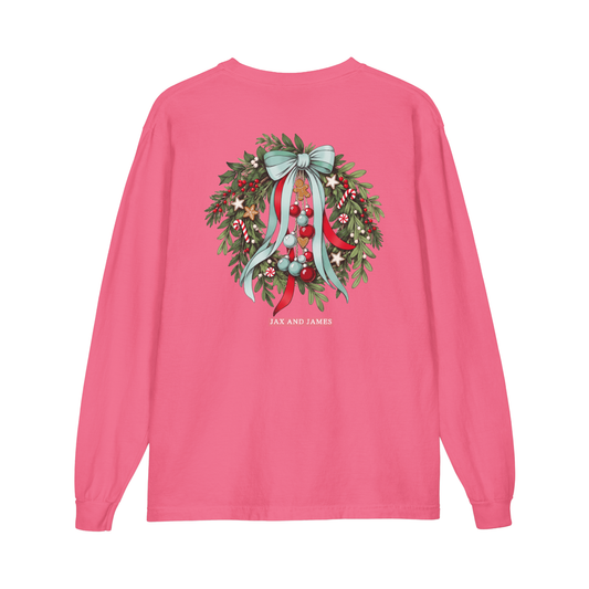 Christmas Wreath Long Sleeve Tee
