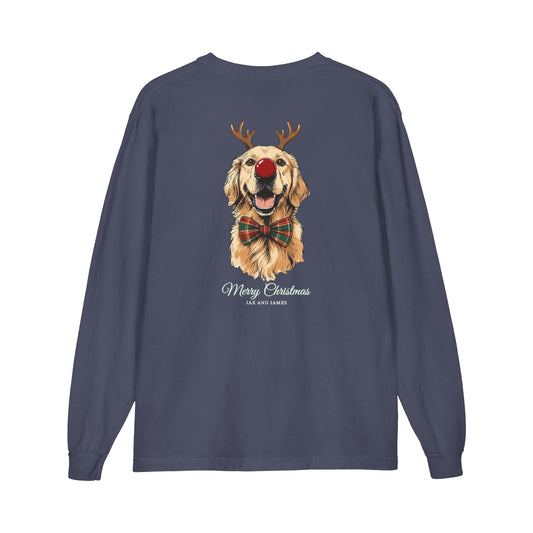 Christmas Retriever Long Sleeve Tee