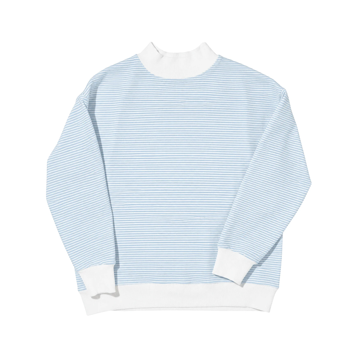 Cotton Striped Oversized Sweatshirt