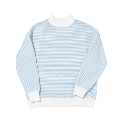 Cotton Striped Oversized Sweatshirt