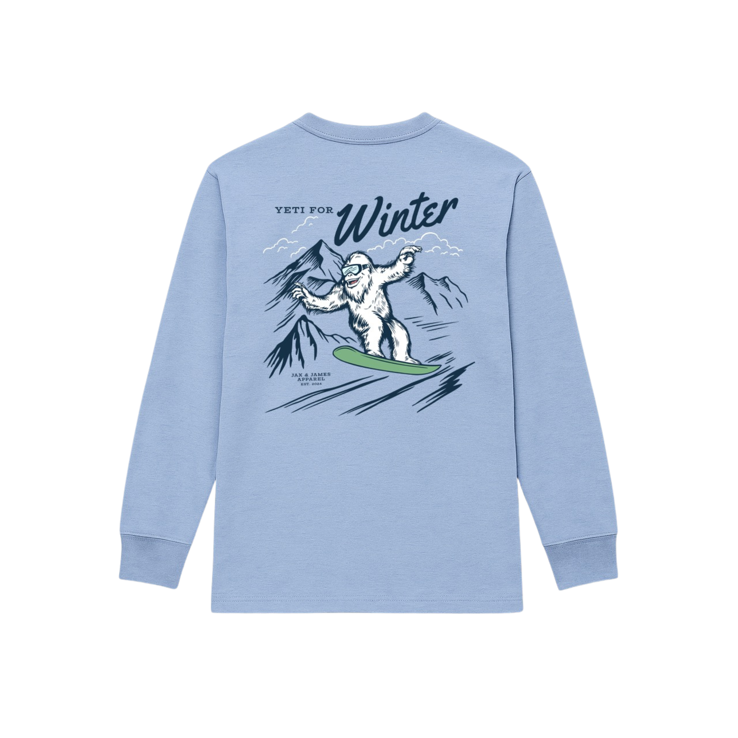 Yeti For Winter Long Sleeve Graphic Tee