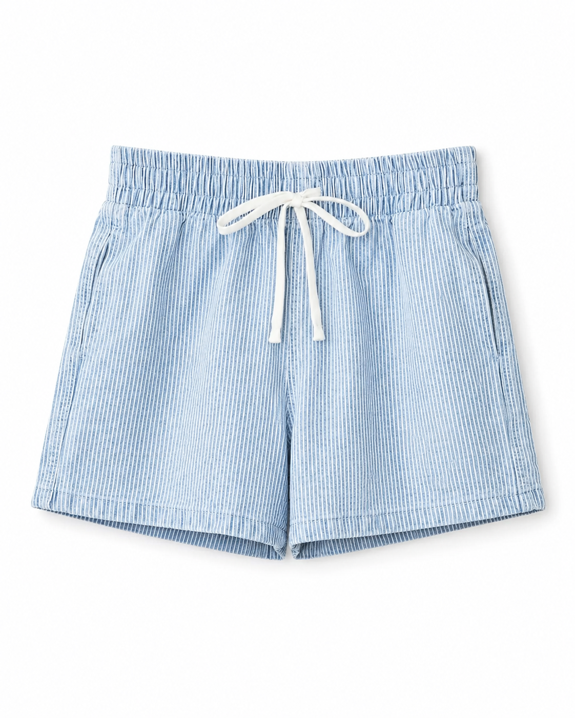 Drawstring Striped Shorts