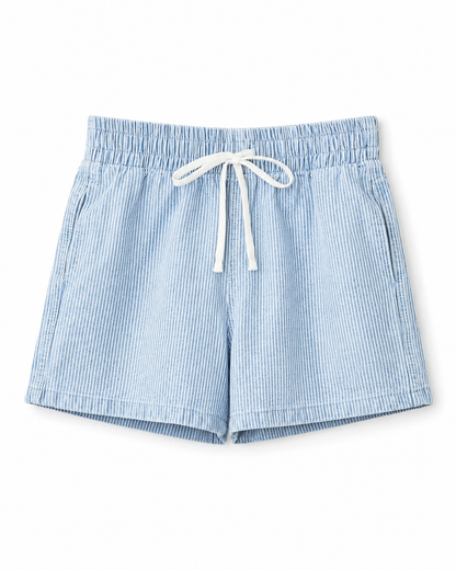 Drawstring Striped Shorts