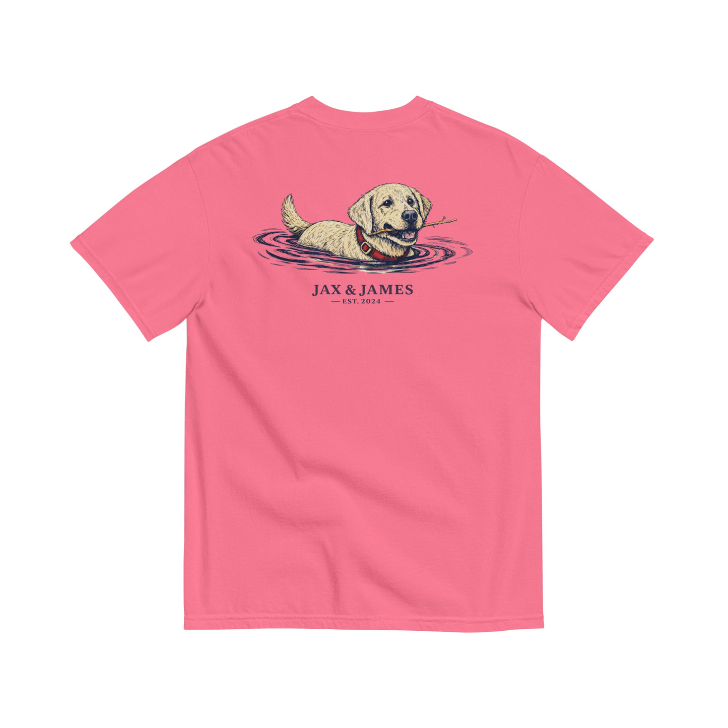 Jax and James Labrador Lake Tee Crunchberry Southern Lifestyle Apparel