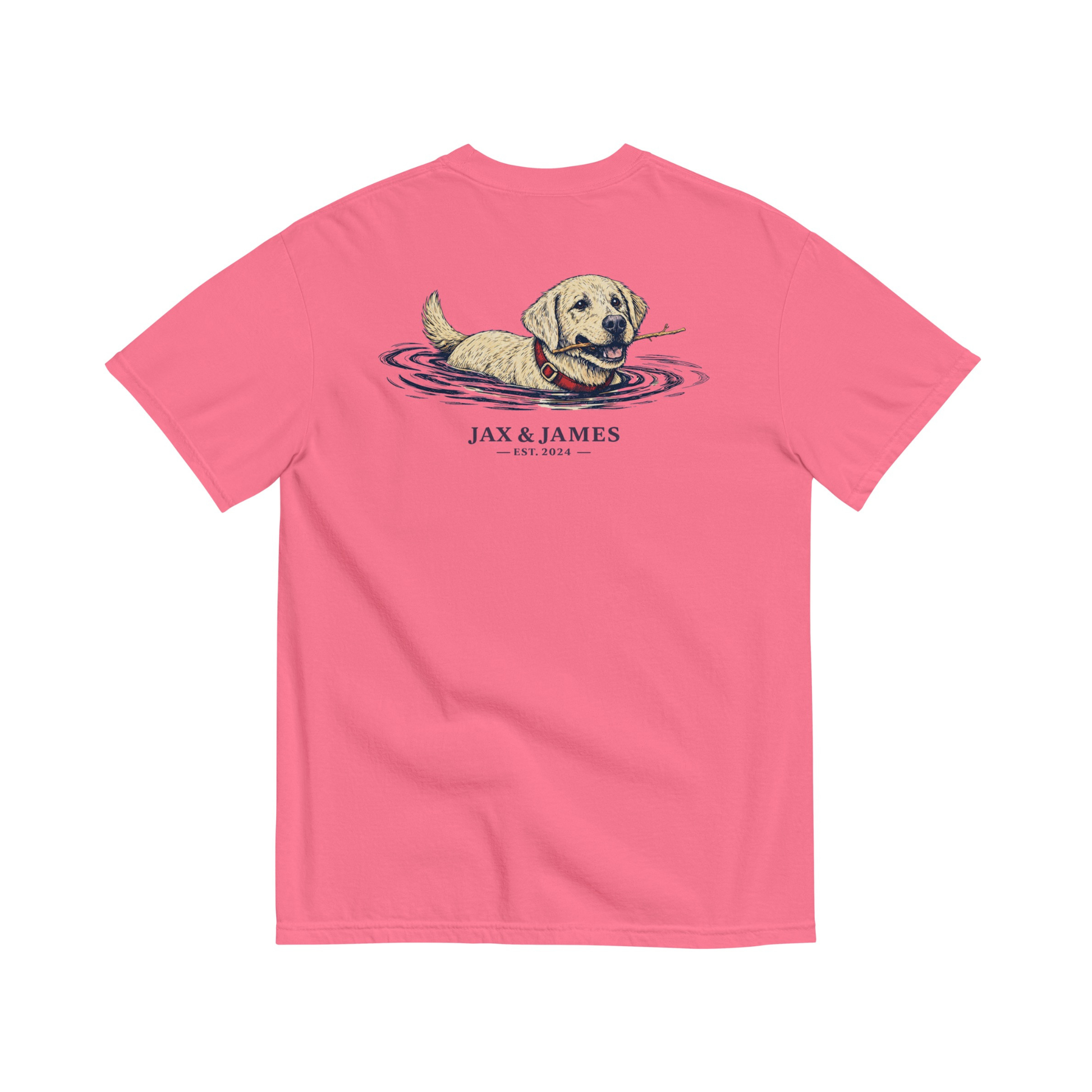 Jax and James Labrador Lake Tee Crunchberry Southern Lifestyle Apparel