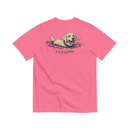 Jax and James Labrador Lake Tee Crunchberry Southern Lifestyle Apparel