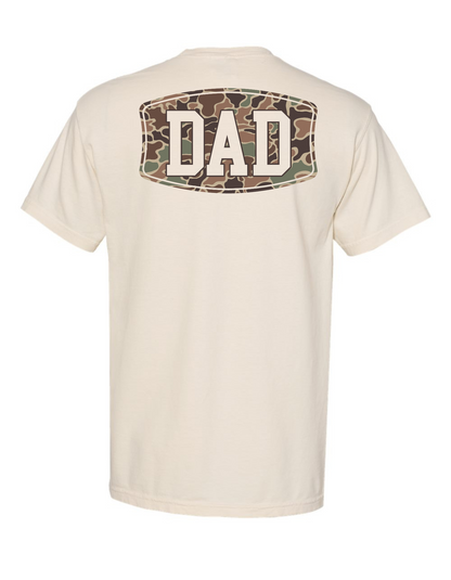 Camo Dad Comfort Color Pocket Tee