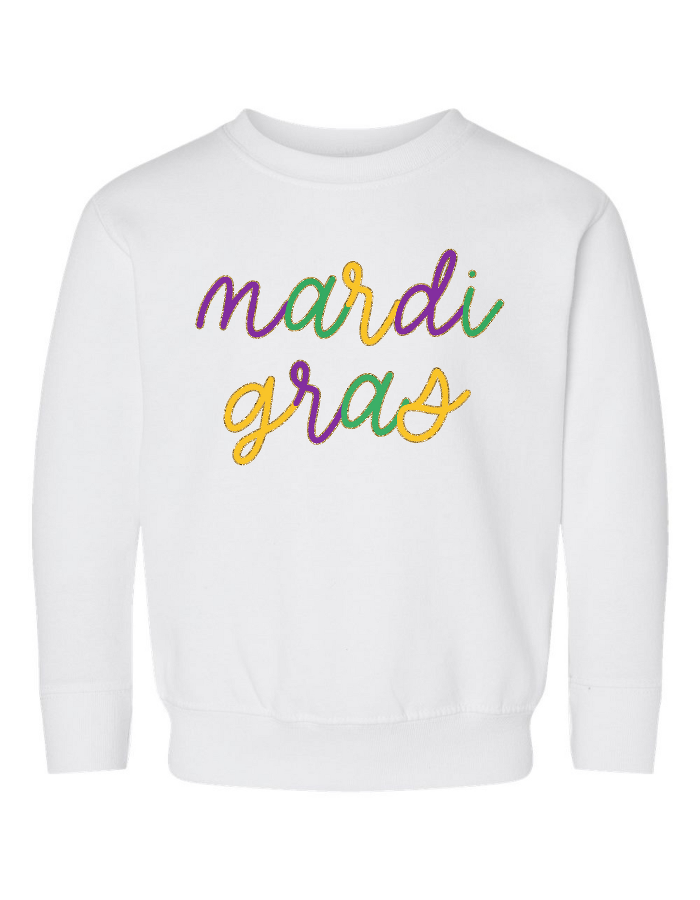 Mardi Gras Comfort Color Sweatshirt